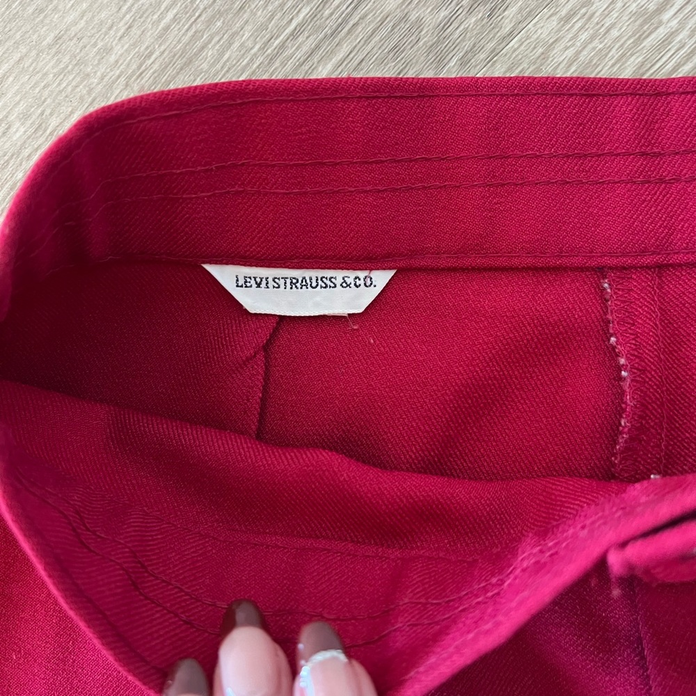 Vintage Levi’s 531 Women’s Slack Pants Red Size 10 - Picture 4 of 7